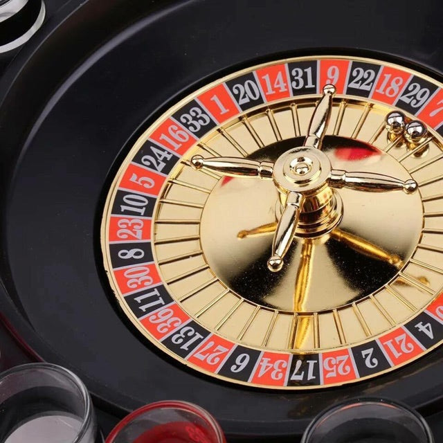 Ruleta de Shots con 16 Vasos - Juego de Beber Estilo Casino